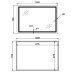Дзеркало Qtap Mideya (MI1) 1000х700 з LED-підсвічуванням Touch, з антизапотіванням, димером, рег. яскравості QT2078NCF10070