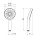Лійка для ручного душу Lidz Niagara 32 120 мм округла LDNIA32GRP48536 Graphite