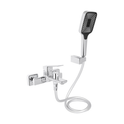 Смеситель для ванны Qtap Capricorn с душевым гарнитуром Chrome (k35) QTCAP3060102C48222