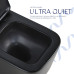 Унітаз підвісний Qtap Crow Ultra Quiet 485×340×290 мм, Matt Black, з сидінням Slim Duroplast/ Soft-close/ Quick Release QT05335171MB