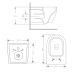 Унітаз підвісний Qtap Jay Ultra Quiet 485х360х320 мм, Matt Black, сидінням Slim Duroplast/ Soft-close/ Quick Relase QT07335177MB