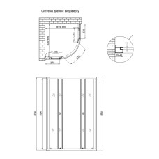 Душова кабіна Lidz Latwa SC90x90.SAT.LOW.DGR, скло темне тоноване 4 мм без піддона Душова кабіна Lidz Latwa SC90x90.SAT.LOW.DGR, скло темне тоноване 4 мм без піддона