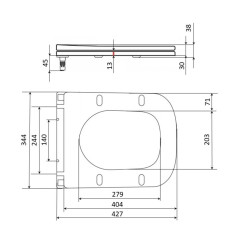Сидіння для унітазу Qtap (Gemini 490) 428x344x37,5 мм, White, з мікроліфтом, Slim Duroplast, Quick Release QTSC179W49385 Сидіння для унітазу Qtap (Gemini 490) 428x344x37,5 мм, White, з мікроліфтом, Slim Duroplast, Quick Release QTSC179W49385