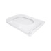 Сидіння для унітазу Qtap (Gemini 490) 428x344x37,5 мм, White, з мікроліфтом, Slim Duroplast, Quick Release QTSC179W49385