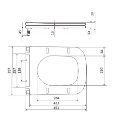 Сидіння для унітазу Qtap (Gemini 520) 448x357x38,5 мм, White, з мікроліфтом, Slim Duroplast, Quick Release QTSC179W49386 Сидіння для унітазу Qtap (Gemini 520) 448x357x38,5 мм, White, з мікроліфтом, Slim Duroplast, Quick Release QTSC179W49386