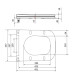 Сидіння для унітазу Qtap (Gemini 520) 448x357x38,5 мм, White, з мікроліфтом, Slim Duroplast, Quick Release QTSC179W49386