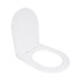 Сидіння для унітазу Qtap (Taurus 490) 422x360x30 мм, White, з мікроліфтом, Slim Duroplast, Quick Release QTSC179W49383