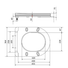Сидіння для унітазу Qtap (Taurus 520) 455x365x38 мм, White, з мікроліфтом, Slim Duroplast, Quick Release QTSC179W49384 Сидіння для унітазу Qtap (Taurus 520) 455x365x38 мм, White, з мікроліфтом, Slim Duroplast, Quick Release QTSC179W49384