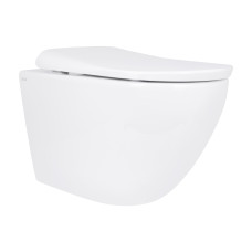 Унітаз підвісний Qtap Robin ML Ultra Quiet 490x365x325 мм, з сидінням Soft-close MagLock, White QTROBML26W49621