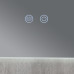 Дзеркало Qtap Taurus (TA2) 1000×800 мм з LED-підсвічуванням Touch, з антизапотіванням, з димером, рег. темп. кольору (3000-6500K) QTTAU100080048957