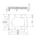 Сидіння для унітазу Qtap (Stork, Aquarius 630) 420x336x22 мм, White, з мікроліфтом, Slim Duroplast, Quick Release QTSC179W49263