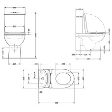 Унітаз підлоговий Qtap Stork Ultra Quiet 630×350×805 мм із сидінням Soft-close, White QTSTO27W49260 Унітаз підлоговий Qtap Stork Ultra Quiet 630×350×805 мм із сидінням Soft-close, White QTSTO27W49260