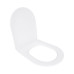 Сиденье для унитаза Qtap (Evia, Arvin, Leo 630) 410x330x22 мм, White, с микролифтом, Slim Duroplast, Quick Release QTSC179W49264