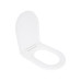 Сиденье для унитаза Qtap (Kolibri) 455×360×30 мм, White, с микролифтом Slim Duroplast, Quick Release QTST179W49488