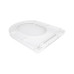 Сиденье для унитаза Qtap (Kolibri) 455×360×30 мм, White, с микролифтом Slim Duroplast, Quick Release QTST179W49488