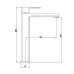 Змішувач для раковини Lidz Dozorca 001FH високий (k35) Chrome LDDOZ001FHCRM48990