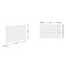 Клавиша смыва Qtap Standard 152x236x28 мм, White, линейная QTSTD164W49471