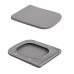 Унітаз підвісний Qtap Tern Ultra Quiet 520×345×325 мм, Stone grey, з сидінням Slim Duroplast / Soft-close / Quick Release QTTER26SG49000