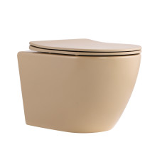 Унітаз підвісний Qtap Robin Ultra Quiet 520×365×340 мм, Beige, з сидінням Slim Duroplast / Soft-close / Quick Release QTROB26SB48997 Унітаз підвісний Qtap Robin Ultra Quiet 520×365×340 мм, Beige, з сидінням Slim Duroplast / Soft-close / Quick Release QTROB26SB48997