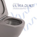Унітаз підвісний Qtap Robin Ultra Quiet 520×365×340 мм, Stone grey, з сидінням Slim Duroplast / Soft-close / Quick Release QTROB26SG48996