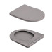 Унітаз підвісний Qtap Robin Ultra Quiet 520×365×340 мм, Stone grey, з сидінням Slim Duroplast / Soft-close / Quick Release QTROB26SG48996