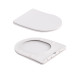 Унітаз підвісний Qtap Robin Ultra Quiet 520×365×340 мм, Marble, з сидінням Slim Duroplast / Soft-close / Quick Release QTROB26MR48998