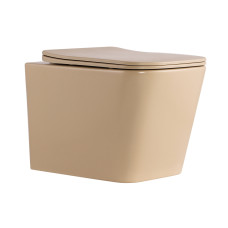 Унітаз підвісний Qtap Tern Ultra Quiet 520×345×325 мм, Beige, з сидінням Slim Duroplast / Soft-close / Quick Release QTTER26SB49001 Унітаз підвісний Qtap Tern Ultra Quiet 520×345×325 мм, Beige, з сидінням Slim Duroplast / Soft-close / Quick Release QTTER26SB49001