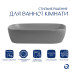Раковина накладна Qtap Robin 600x390x150 мм, Stone grey, прямокутна, з донним клапаном QTROB188SG49786