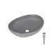 Раковина накладна Qtap Dove 415x340x140 мм, Stone grey, овальна, з донним клапаном QTDOV188SG49783 Раковина накладна Qtap Dove 415x340x140 мм, Stone grey, овальна, з донним клапаном QTDOV188SG49783