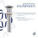 Раковина накладна Qtap Tern 610x350x135 мм, Stone grey, прямокутна, з донним клапаном QTTER188SG49789