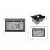 Мойка для кухни интегрированная Lidz Handmade H6845HB Decor Black PVD Honeycomb 3,0/1,0 мм LDH6845HDECBLM49445