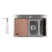 Мийка для кухні інтегрована Lidz Handmade H6845 Brushed Steel 3,0/1,0 мм LDH6845BRU49455 Мийка для кухні інтегрована Lidz Handmade H6845 Brushed Steel 3,0/1,0 мм LDH6845BRU49455