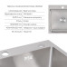Акційний набір Lidz: мийка H5050 інтегрована Brushed Steel 3,0/1,0 мм + Змішувач Aria для кухні з гнучким виливом (k35) Grey
