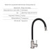 Акционный набор Lidz: мойка H6350BR интегрированная крыло справа Brushed Black PVD 3,0/1,0 мм + Смеситель Aria для кухни с гибким изливом (k35) Black