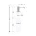 Дозатор для моющего средства Lidz Acsis LA29 Brushed Steel, круглый LDACSLA29BRU49828