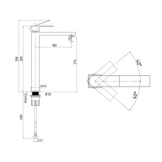 Змішувач для раковини високий Lidz Helix 001FH (k35) LDHEL001FHNKS49179 Nickel Змішувач для раковини високий Lidz Helix 001FH (k35) LDHEL001FHNKS49179 Nickel