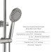 Акционный набор Lidz Nexus: Смеситель для раковины низкий Nickel (k35) + Душевая система универсальная Nickel (k35) на три потребителя (с изливом)