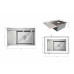 Мойка для кухни интегрированная Lidz Handmade Max 500 H7849L Brushed Steel, 3,0/1,0 мм, крыло слева, увеличенная чаша LDH7849LBRU49463