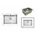 Мойка для кухни интегрированная Lidz Handmade H5843 Brushed Steel 3,0/1,0 мм LDH5843BRU49442
