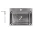 Мойка для кухни интегрированная Lidz Handmade H5843 Brushed Steel 3,0/1,0 мм LDH5843BRU49442