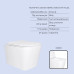 Готовое решение Qtap для ванной комнаты: подвесной унитаз Tern Ultra Quiet 525x345x360 + комплект инсталляции Standard (линейная кнопка Black)
