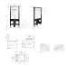 Готовое решение Qtap для ванной комнаты: подвесной унитаз Crow Ultra Quiet 485x340x290 + комплект инсталляции Standard (круглая кнопка Chrome)