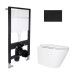 Готовое решение Qtap для ванной комнаты: подвесной унитаз Swan Ultra Quiet 520x360x320 + комплект инсталляции Standard (круглая кнопка Black) Готовое решение Qtap для ванной комнаты: подвесной унитаз Swan Ultra Quiet 520x360x320 + комплект инсталляции Standard (круглая кнопка Black)