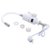 Проточний кран-водонагрівач з гнучким виливом для кухні Lidz Warm 065 LDWAR065WHI49097 White/White