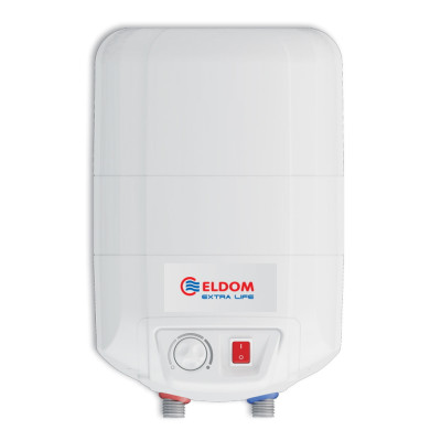 Бойлер ELDOM Extra life 10L (72325NMP) над мойкой