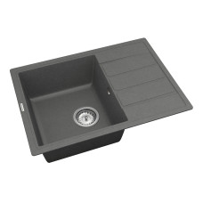 Кухонная мойка VANKOR   Easy EMP 02.62 Gray + сифон