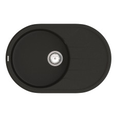 Кухонная мойка VANKOR   Sity SMO 02.78 Black + сифон