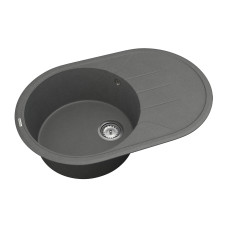 Кухонная мойка VANKOR   Sity SMO 02.78 Gray + сифон