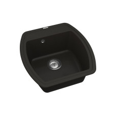 Кухонная мойка VANKOR   Norton NMP 01.48 Black + сифон