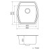 Мойка кухонная VANKOR Norton NMP 01.48 Black